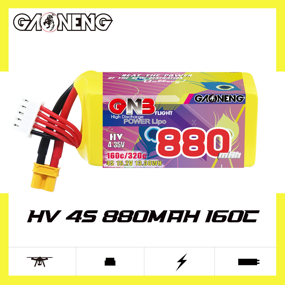 GNB 4S 880mAh 15.2V 160C/320C  - Rc Helicopter Parts review and price