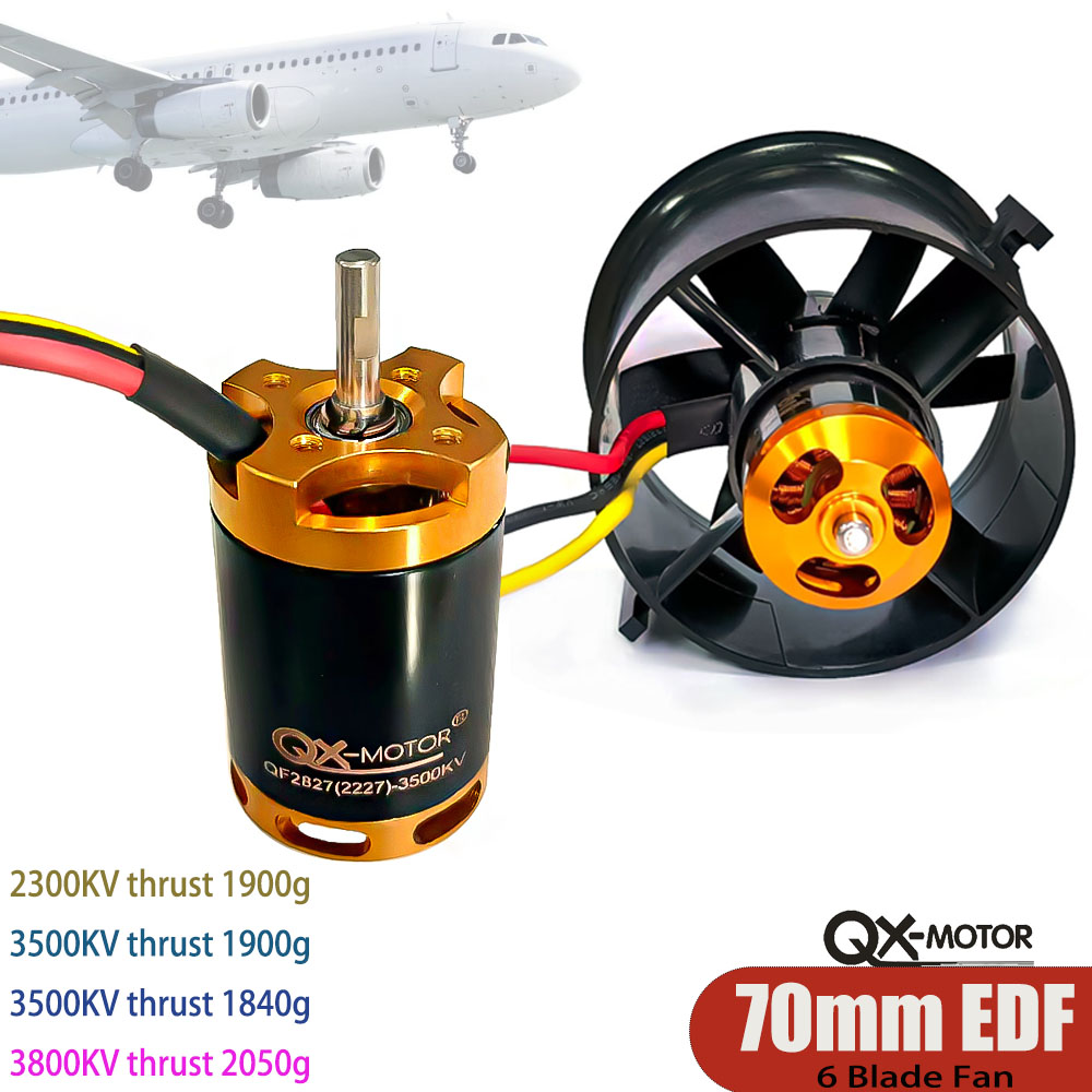 QX-MOTOR 6 Blades 70mm Ducted  - Rc Helicopter Blade review and price