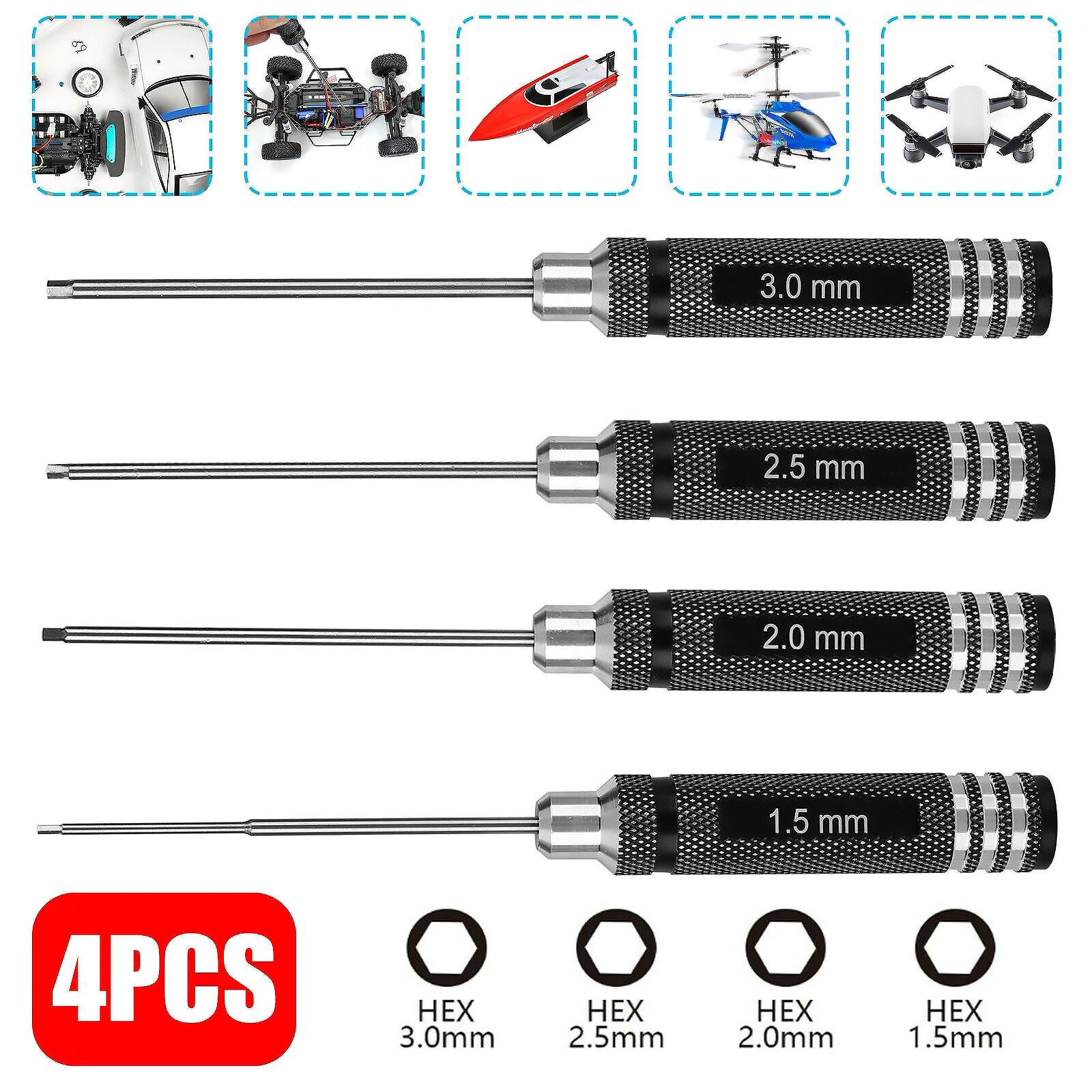 4Pcs/lot RC Tools Hex Nut Scre - Rc Helicopter Tool Kit review and price