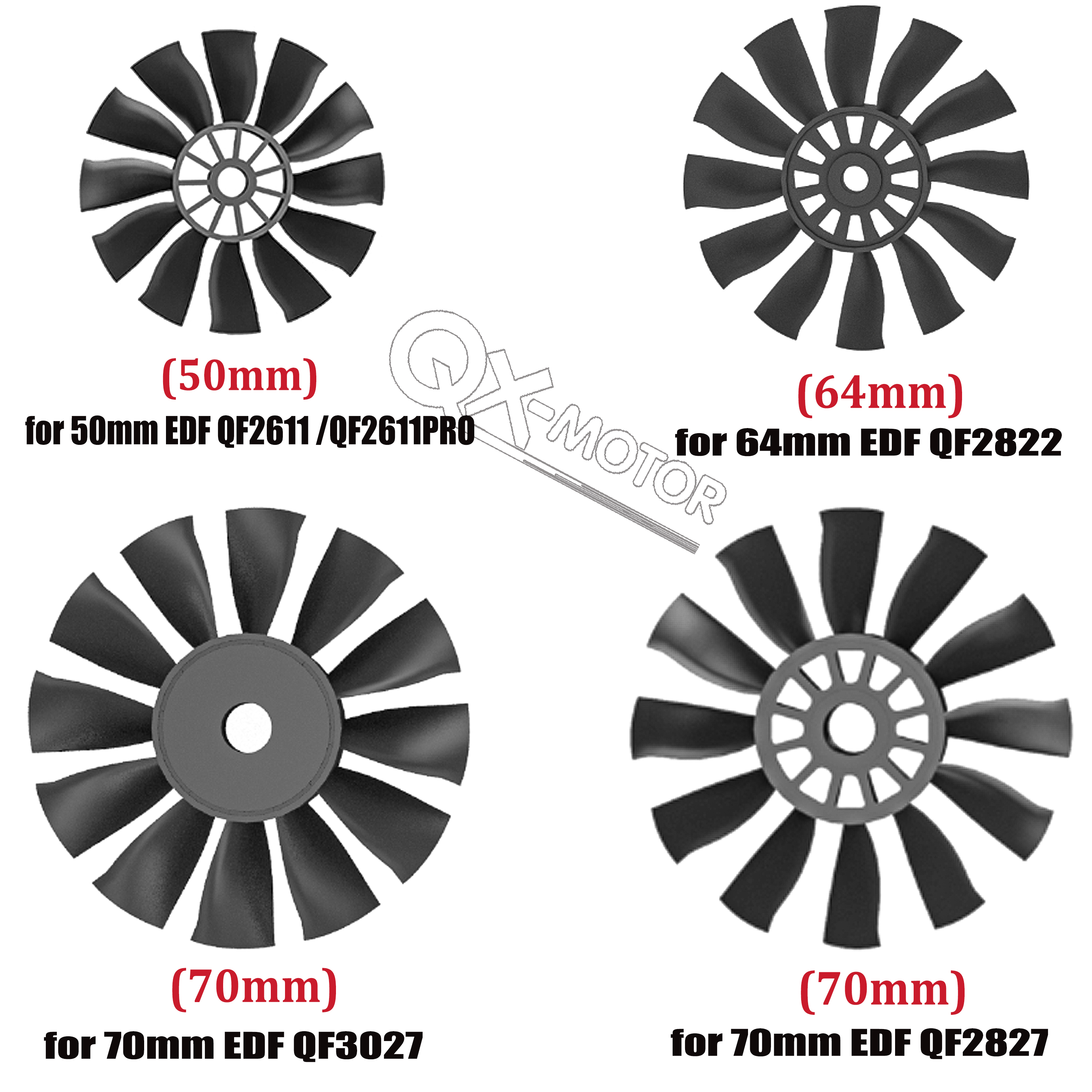 QX-MOTOR 12Blades CW CCW 70mm  - Rc Helicopter Blade review and price