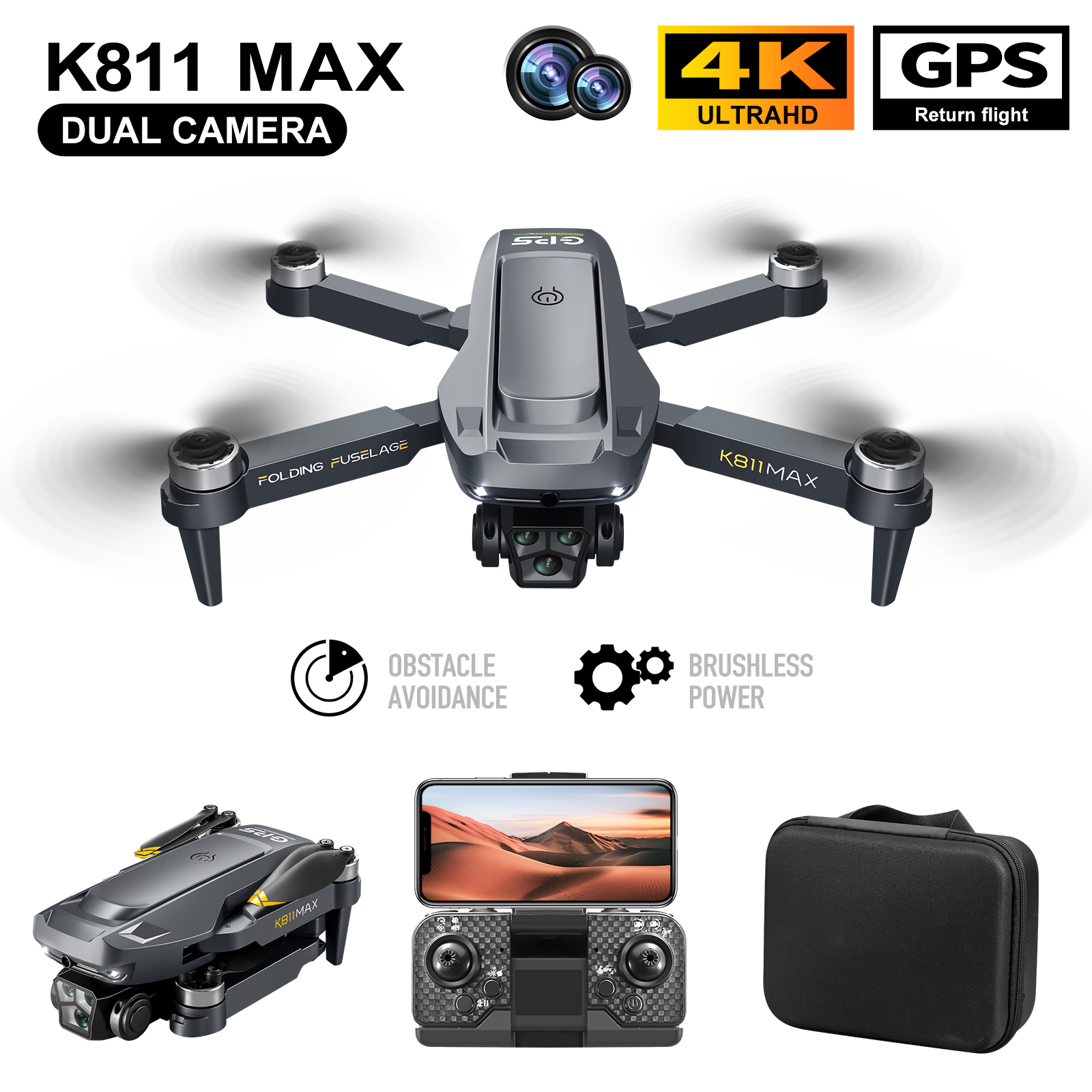K811MAX Quadcopter Drone: Brus - Rc Helicopter Case review and price